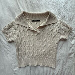 H&M Cream Cable Knit Sweater